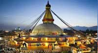 UNESCO World Heritage Site featuring the sacred Boudhanath Stupa.