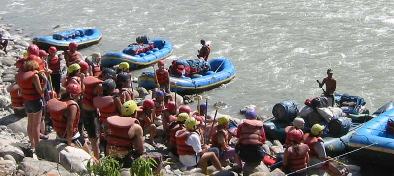 rafting on Trisuli River